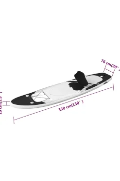 Set De Tabla De Paddle Surf Hinchable Vidaxl 330x76x10 CM