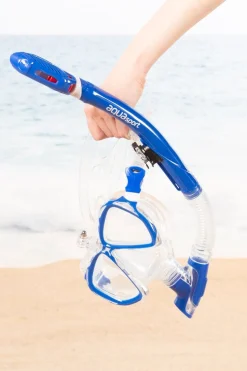 Set Gafas De Buceo Y Tubo Adulto C/soporte Cámara Aqua Sport