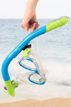 Set Gafas De Buceo Y Tubo Niños C/soporte Cámara Aqua Sport