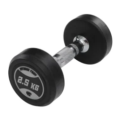 Set Mancuernero + Mancuernas Redondas 2,5kg A 20kg Fitness Tech