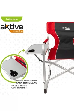 Silla Camping Director C/mesa Y Bolsa Térmica Aktive