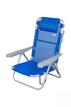 Silla De Playa 5 Posiciones Con Cabezal Aktive