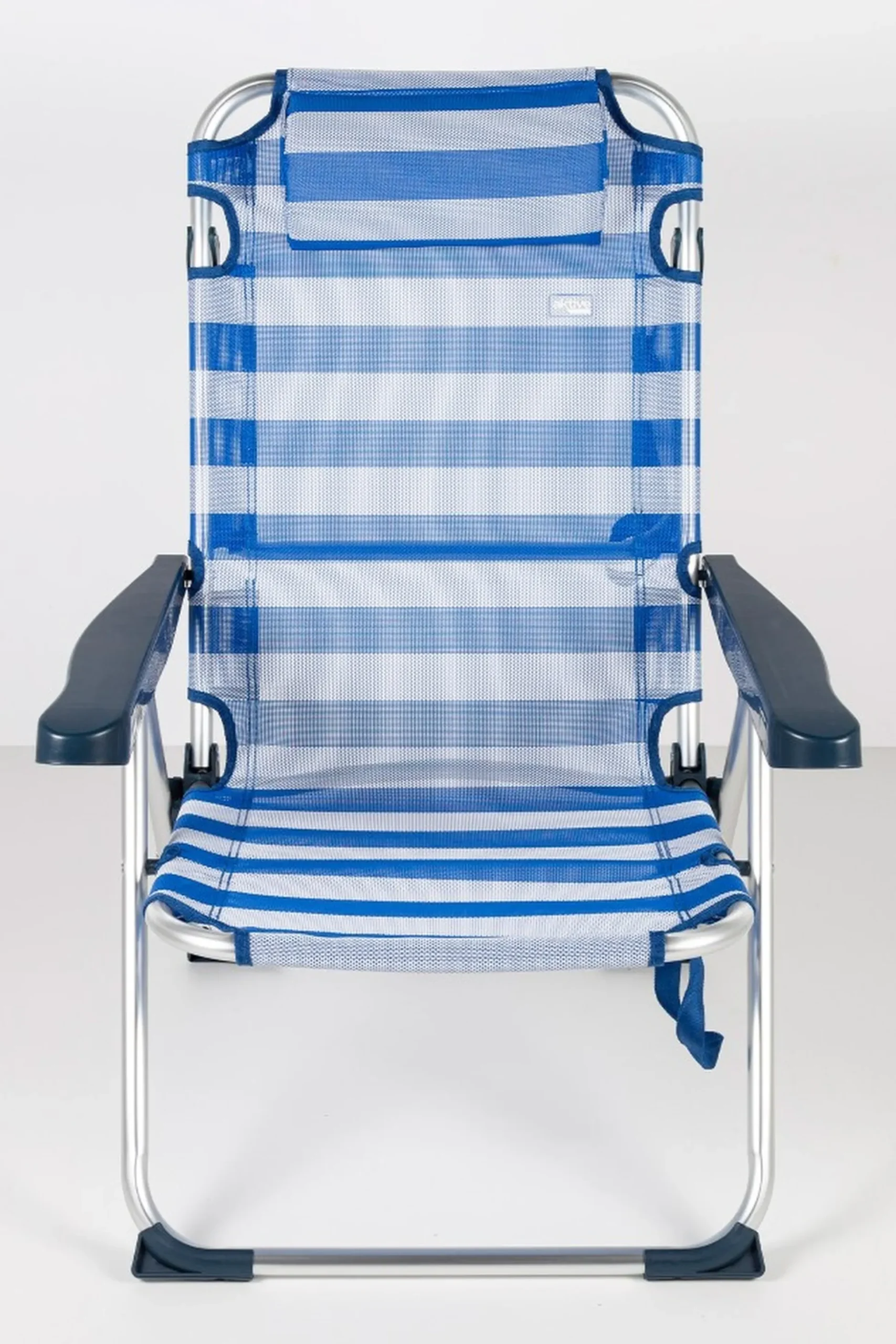 Silla De Playa Y Tumbona Plegable Rayas C/cojín Aktive