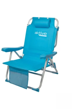 Silla Mochila Plegable Aluminio Aktive Beach 5 Posiciones
