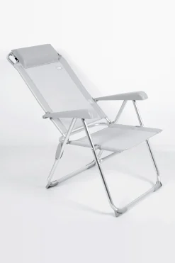 Silla Plegable Camping Antivuelco Y Multiposición C/cojín Aktive