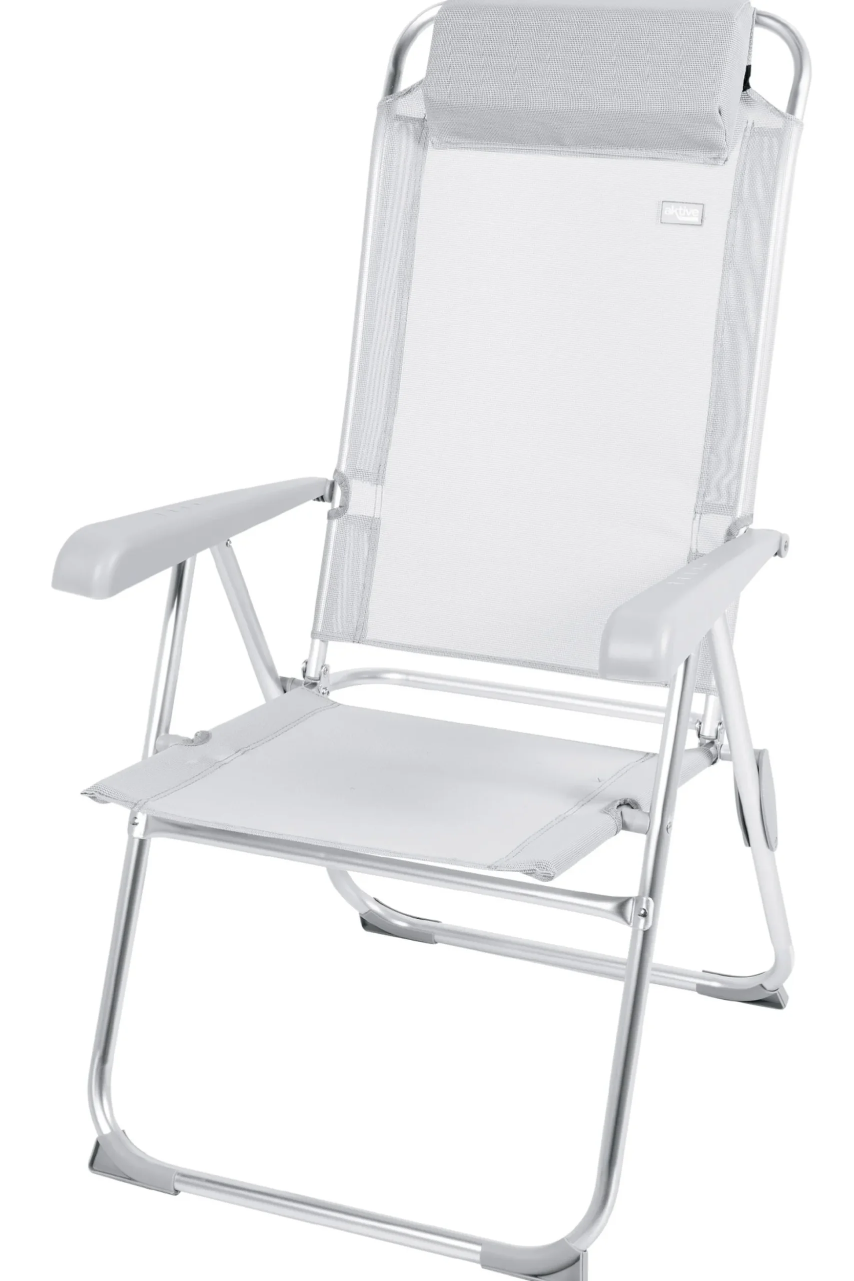 Silla Plegable Camping Antivuelco Y Multiposición C/cojín Aktive