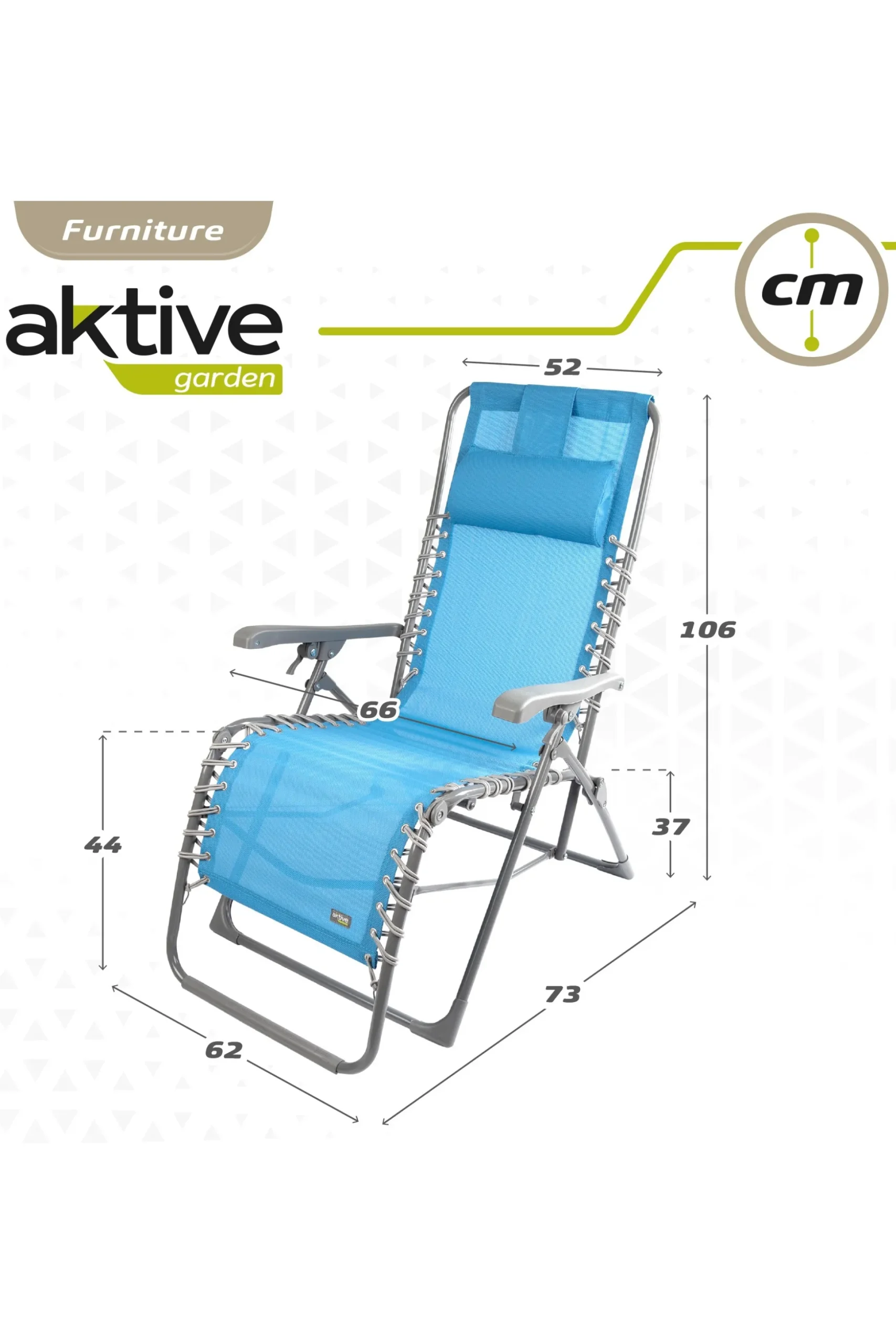Silla Tumbona Plegable Gravedad Cero C/cojín Aktive