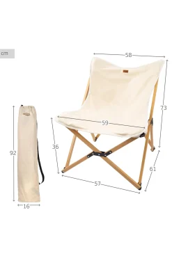Sillón Plegable Glamping C/bolsa Transporte Aktive