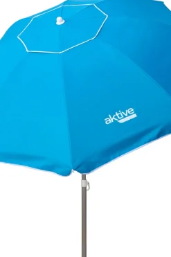 Sombrilla Playa Antiviento Ø220 CM C/mástil Reclinable Y Revestimiento Uv50 Aktive