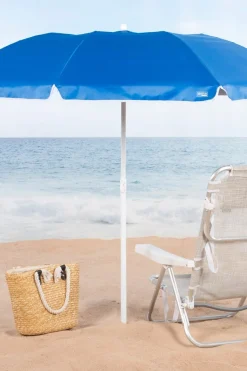 Sombrilla Playa 180 CM Compacta E Inclinable Uv50 C/funda Aktive
