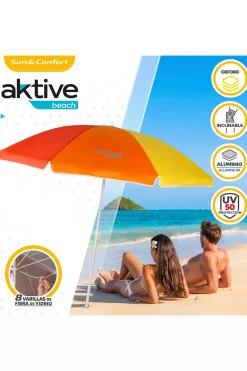Sombrilla Playa 180 CM Con Protección Uv50 Aktive Beach