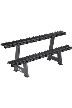 Soporte De Mancuernas Profesional 10 Pares En 2 Alturas