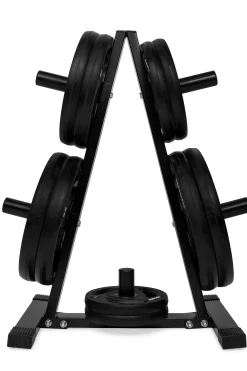 Soporte Estante Discos Olímpicos 50 MM Fitness Negro