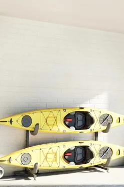 Soporte Para 2 Kayaks Acero Vidaxl 250x57x127,5 CM
