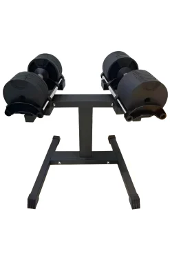 Soporte Para Mancuernas Ajustables De Hasta 32 Kg Negro