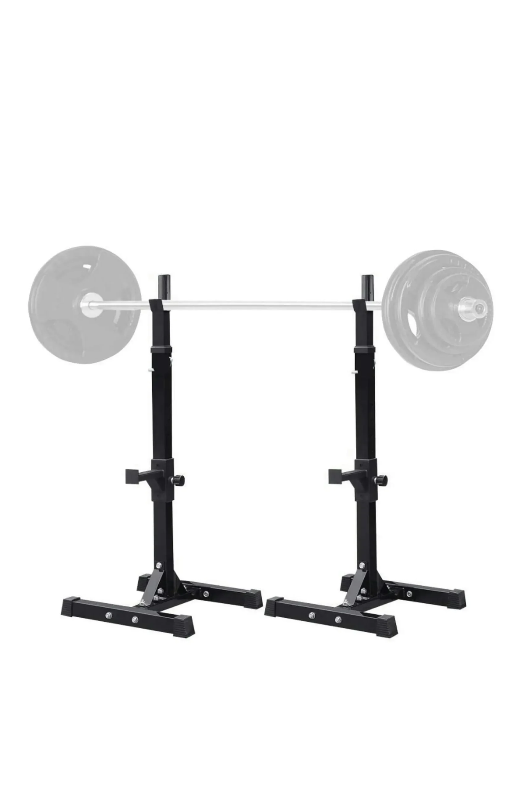 Soporte Rack De Pesas Para Musculación Separable Robusto Negro