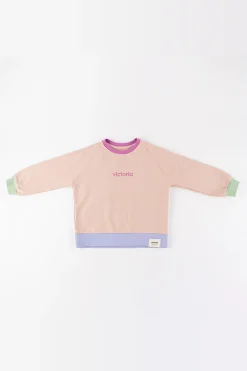 Sudadera De Felpa V. Things Con Combinación De Colores Y Perchado Interior
