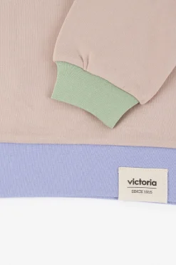 Sudadera De Felpa V. Things Con Combinación De Colores Y Perchado Interior