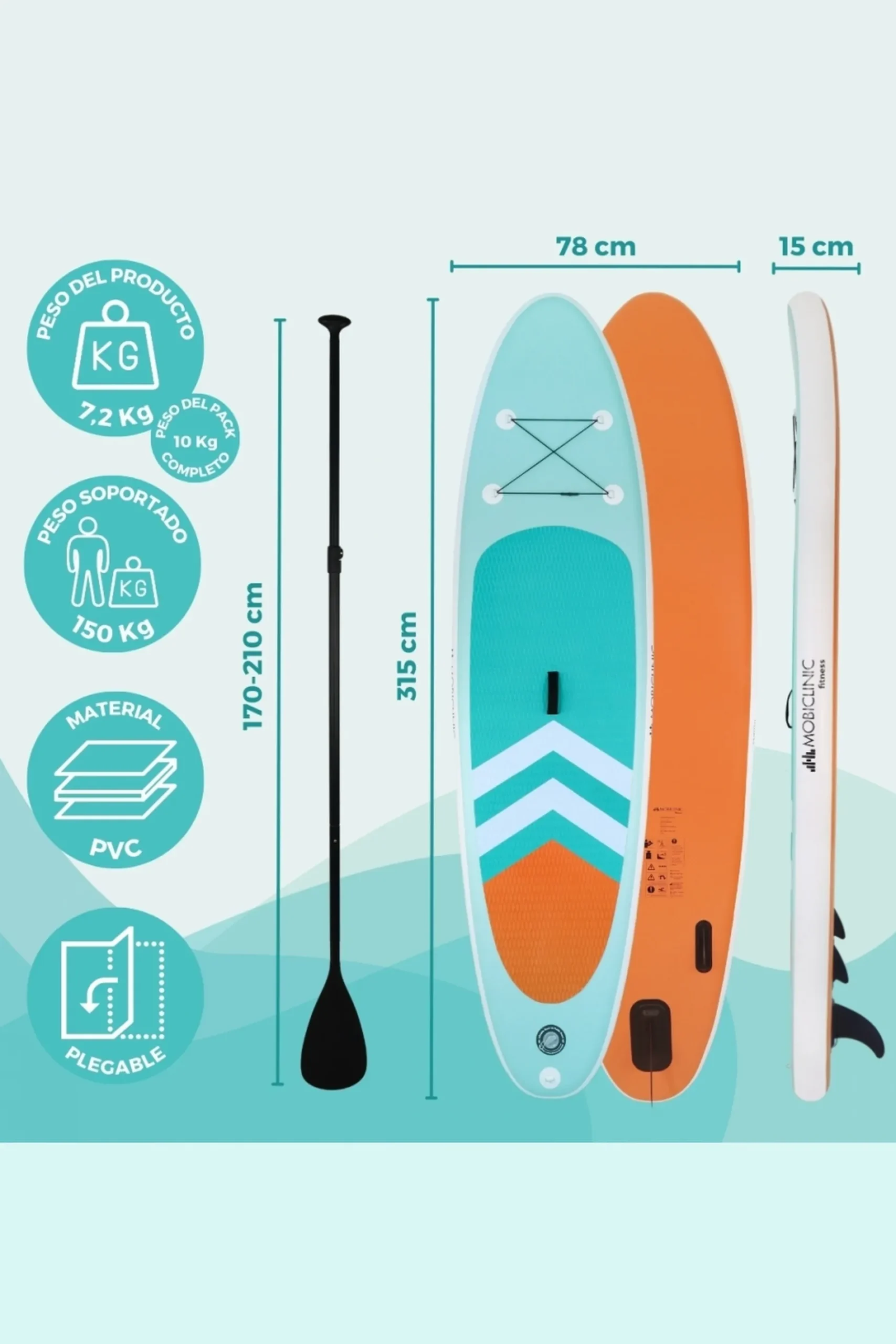 Tabla Paddle Surf Hinchable Mobiclinic Set Lilo