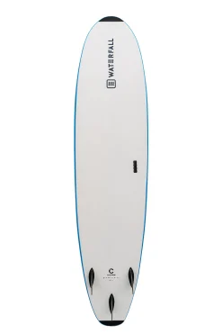 Tabla Surf Waterfall Core 8' Azul + Leash + Quillas