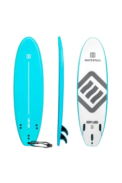 Tabla Surf Waterfall One 6'6 Azul 52l Adulto Intermedio / Principiante <50kg