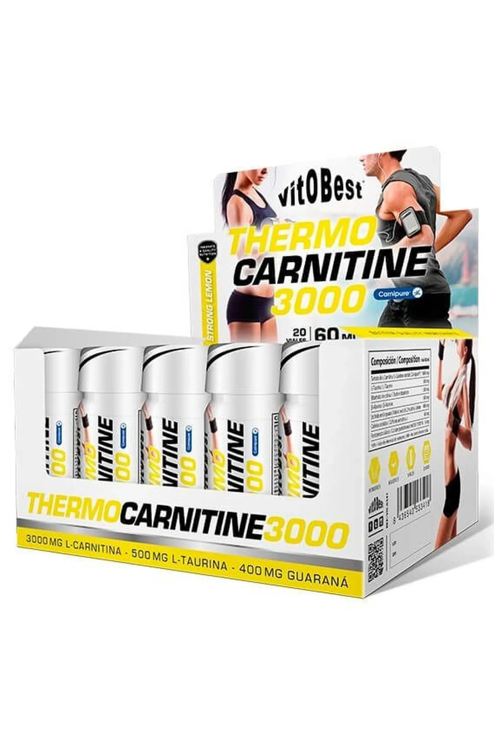 Thermo Carnitine 3000 - 60ml De Vitobest Sabor Limon