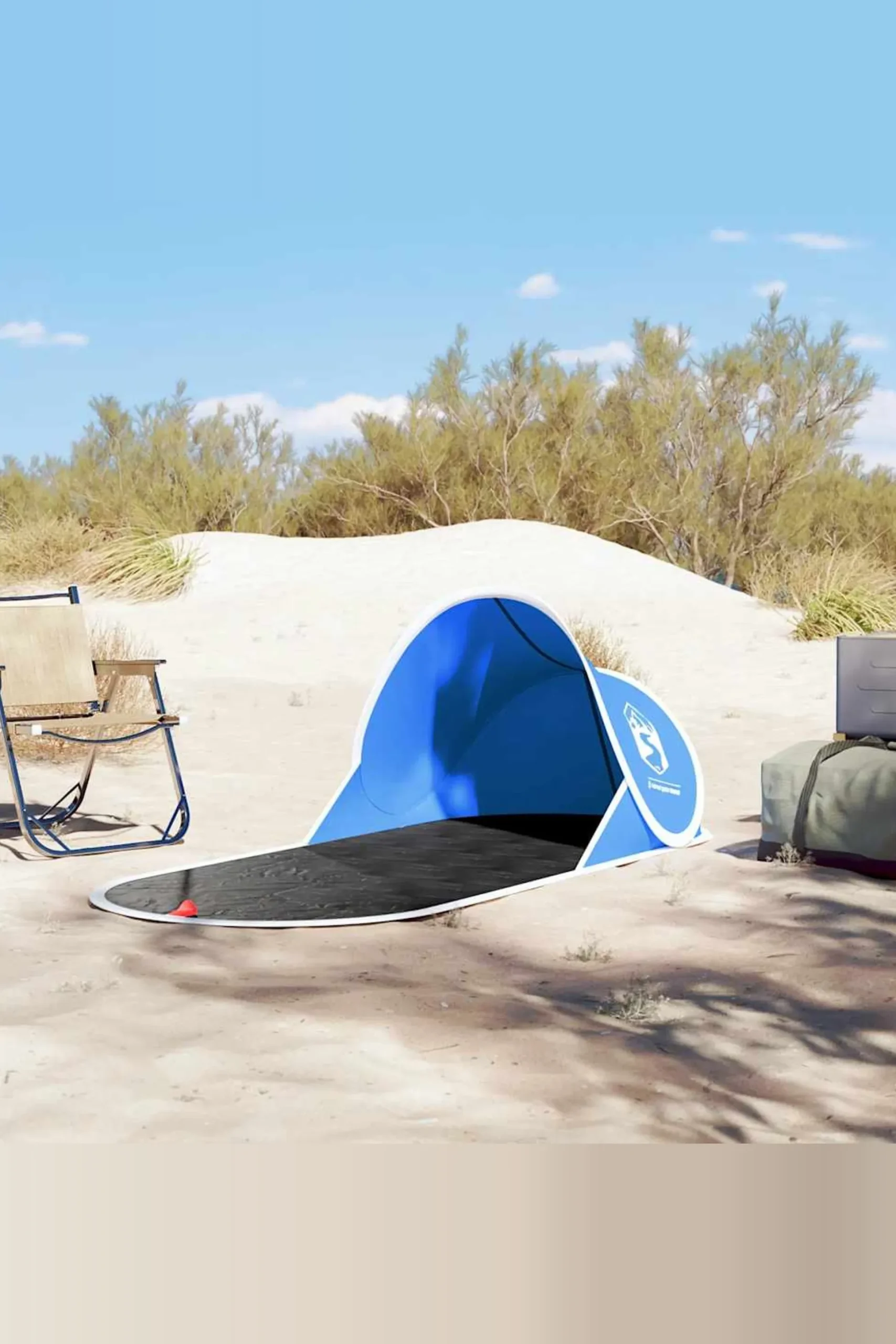 Tienda De Playa Pop-up Impermeable Vidaxl 190x80x60 CM