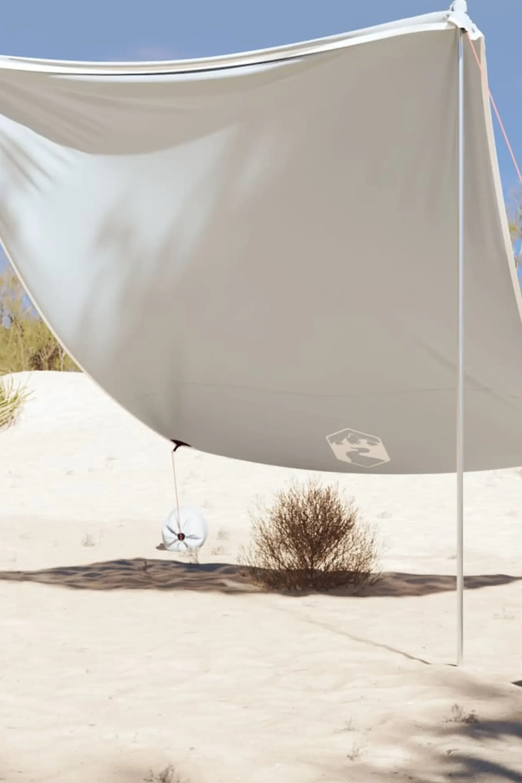 Toldo De Playa Con Anclas De Arena Vidaxl 214x236 CM