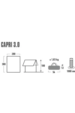 Toldo Lona High Peak Capri 3.0
