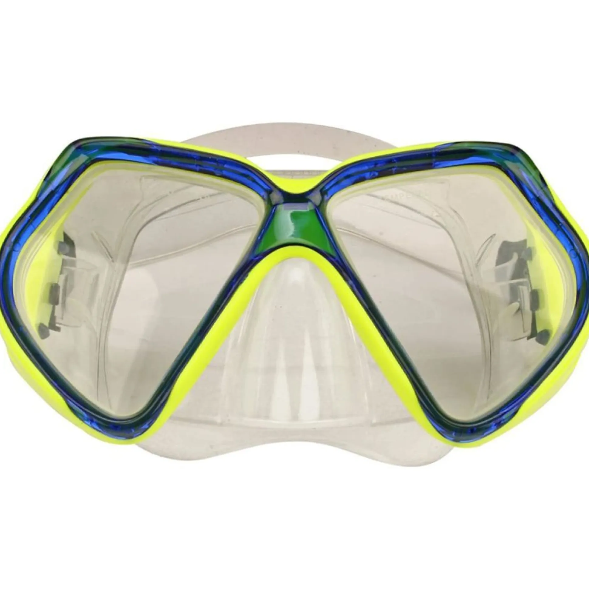 Waimea Máscara De Buceo De Silicona Amarillo/azul Cobalto 88dk