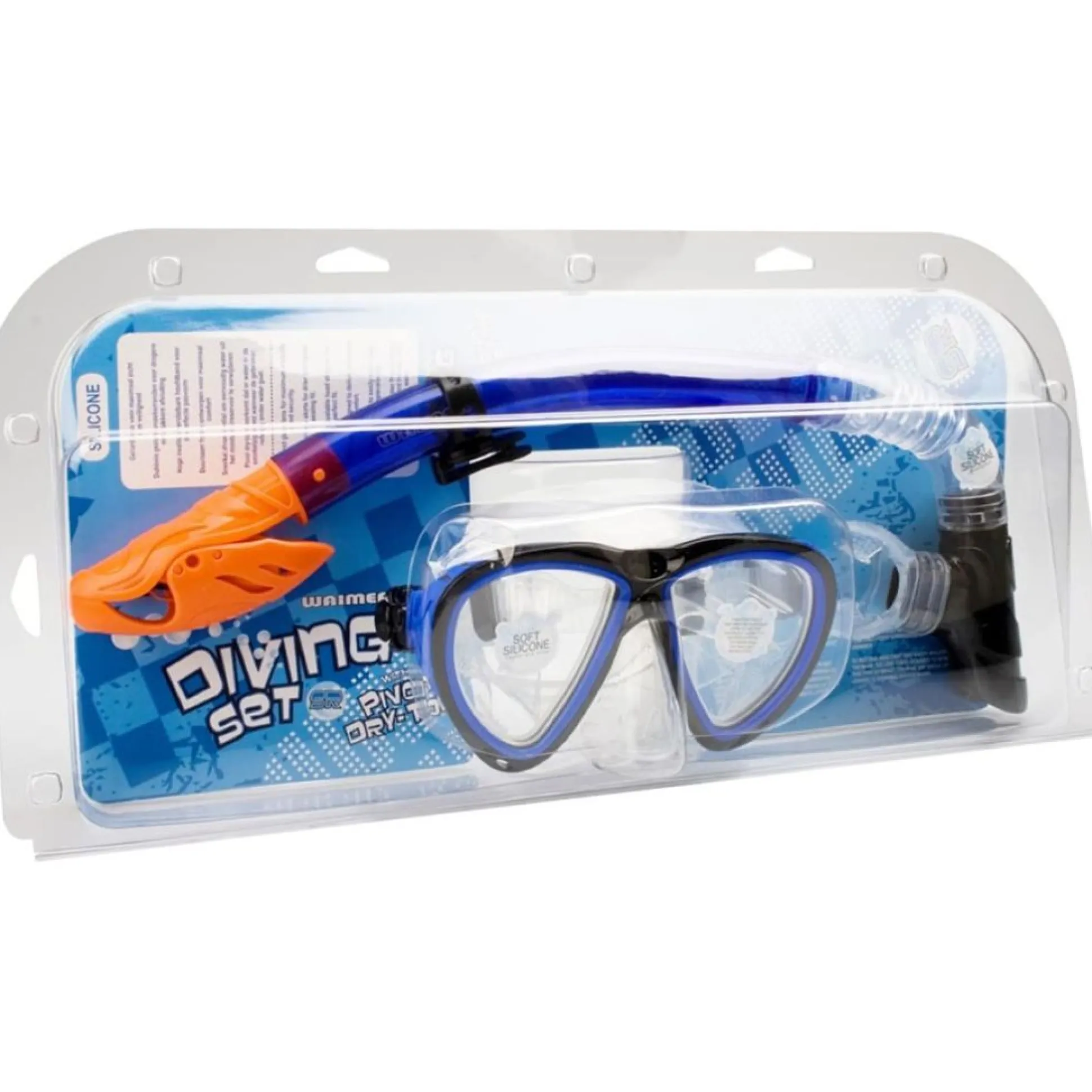 Waimea Máscara De Buceo Silicona Para Adultos Azul Cobalto 88dj