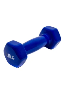 2x Mancuernas Pesas De 1kg Agarre Vinilo Suave Ejercicio Gimnasia Musculacion