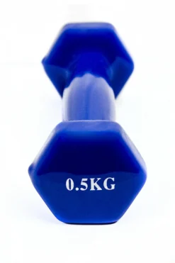 2x Mancuernas Pesas De 0,5kg Agarre Vinilo Suave Ejercicio Gimnasia Musculacion