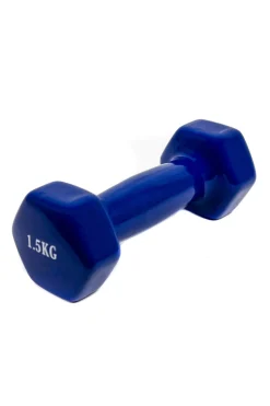 2x Mancuernas Pesas De 1,5kg Agarre Vinilo Suave Ejercicio Gimnasia Musculacion