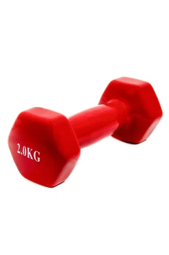 2x Mancuernas Pesas De 2kg Agarre Vinilo Suave Ejercicio Gimnasia Musculacion