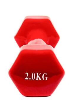 2x Mancuernas Pesas De 2kg Agarre Vinilo Suave Ejercicio Gimnasia Musculacion