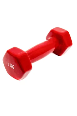 2x Mancuernas Pesas De 1kg Agarre Vinilo Suave Ejercicio Gimnasia Musculacion