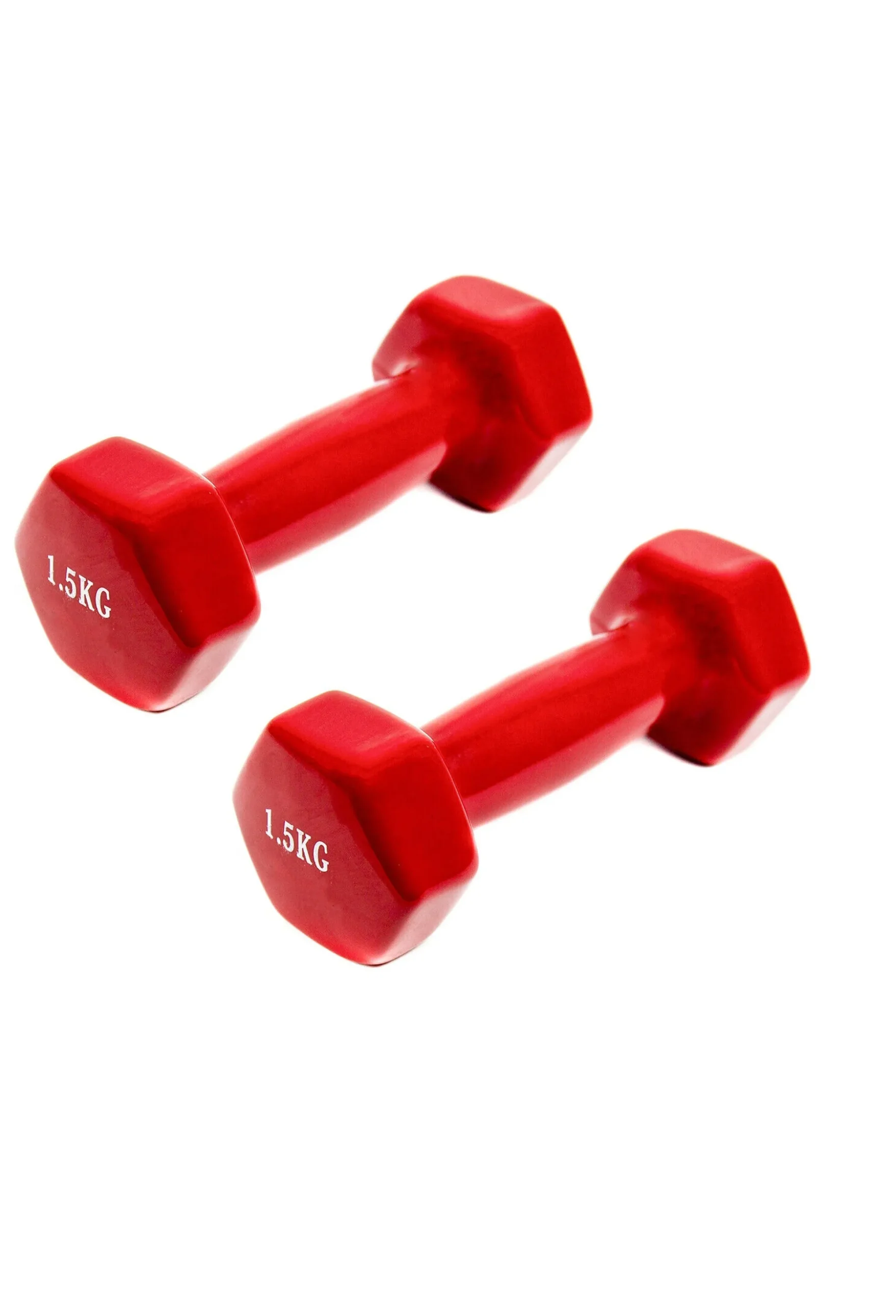 2x Mancuernas Pesas De 1,5kg Agarre Vinilo Suave Ejercicio