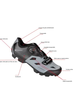 Zapatilla Mtb Mountracer Ges Negra T/40