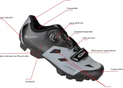 Zapatilla Mtb Mountracer Ges Naranja/negra T/41