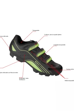 Zapatilla Mtb Vantage Ges Naranja/negra T/45