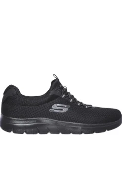 Zapatillas Skechers Summits Para Hombre De Cuero Negro