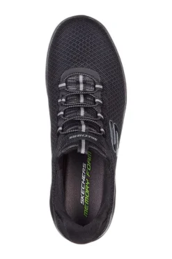Zapatillas Skechers Summits Para Hombre De Cuero Negro